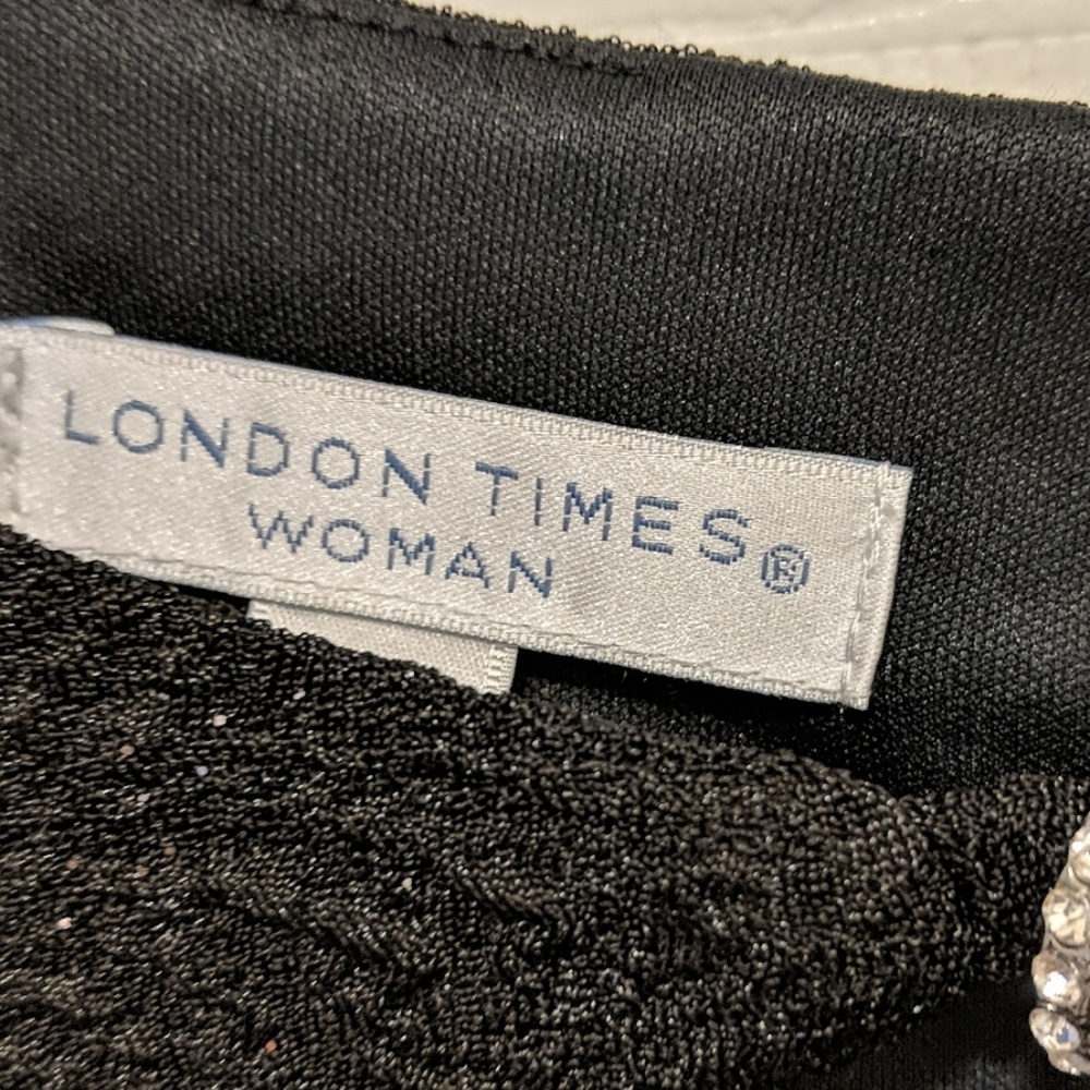 NWT LONDON TIMES WOMAN SPARKLE DRESS - Picture 4 of 8